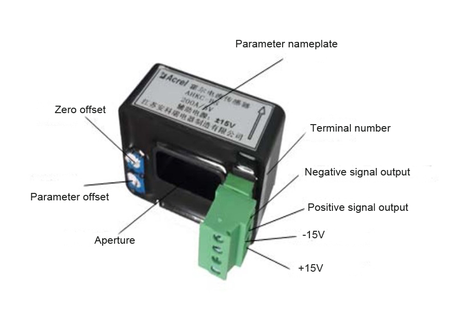 Instala&ccedil;&atilde;o do Efeito Hall Atual Transdutor AHKC-BS