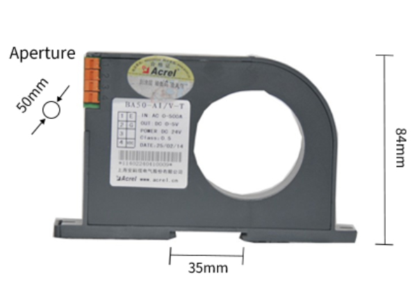 Dimens&atilde;o do transdutor atual BA50