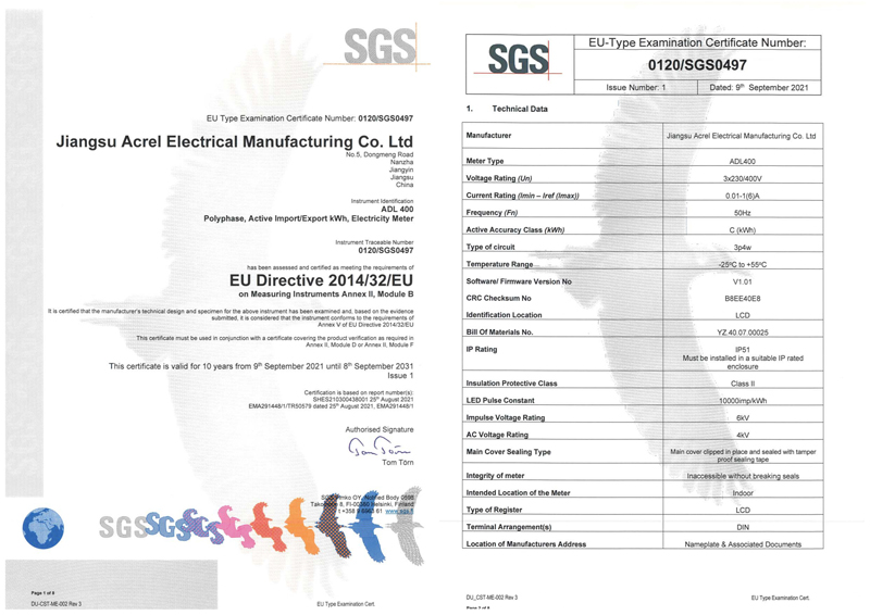ADL400 MED Certificado